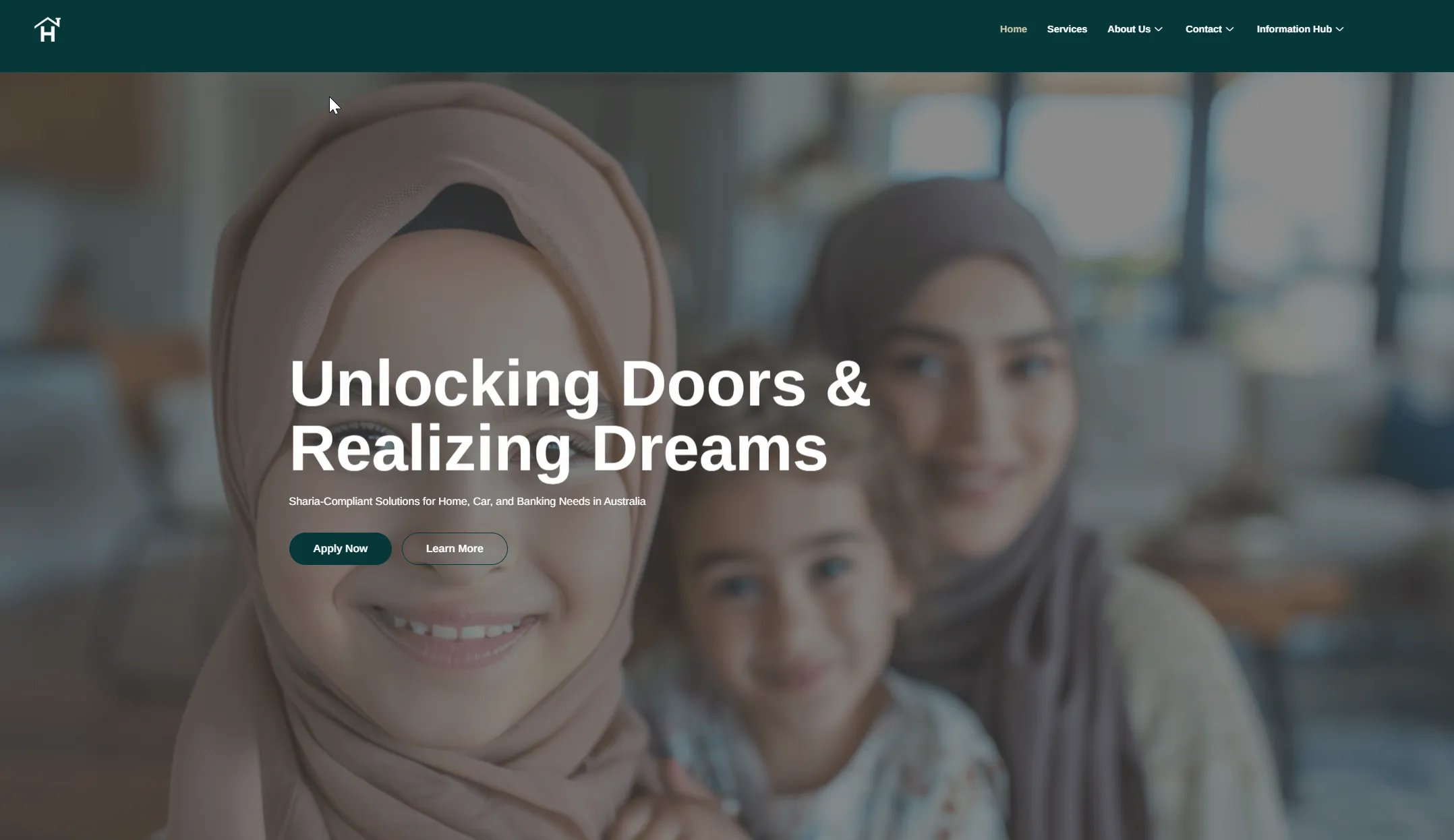 Homepage we designed for a Sydney finance and mortgage broker, built to generate loan enquiries.